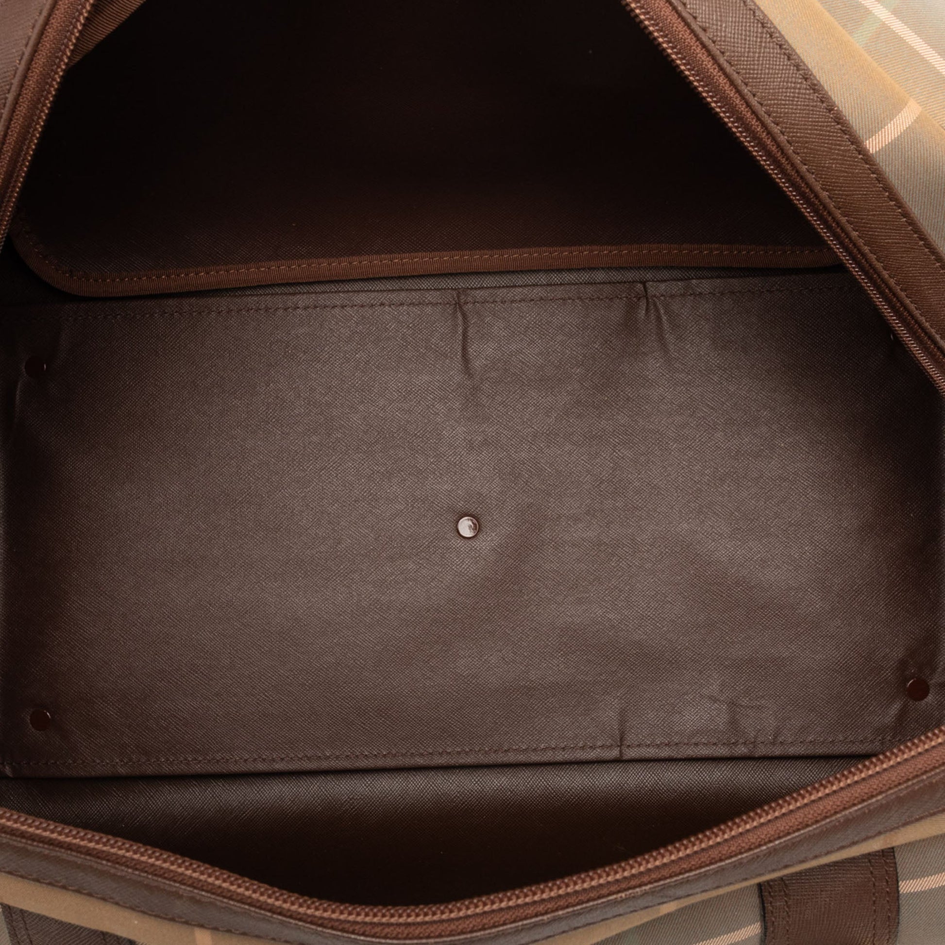 Burberry Vintage Check Canvas Boston Bag