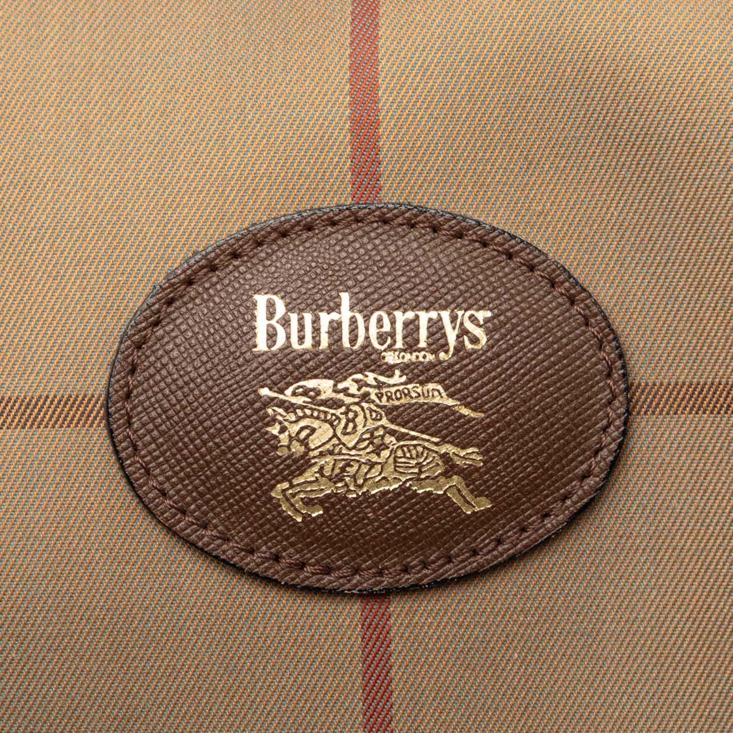 Burberry Vintage Check Canvas Boston Bag