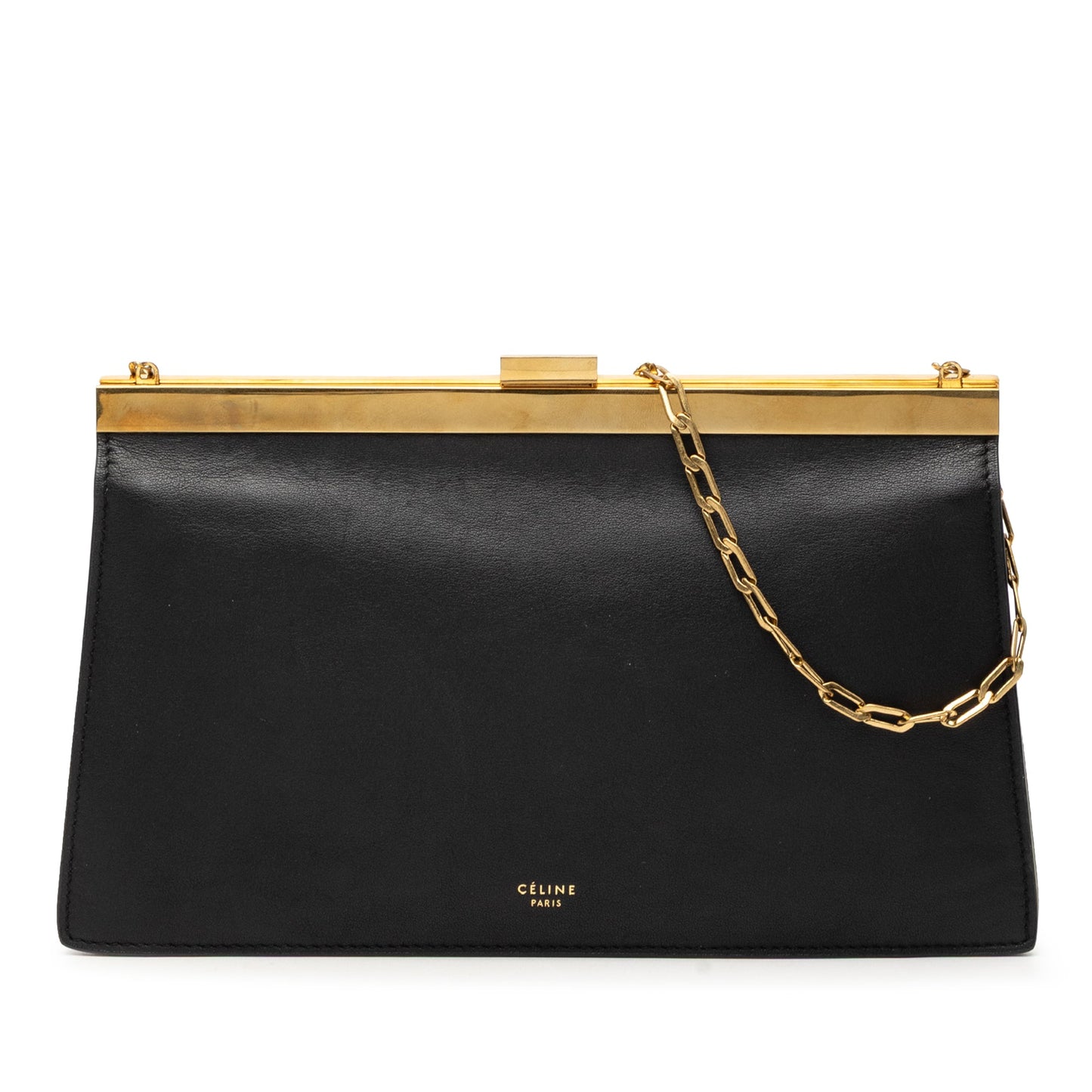 Celine Small Smooth Calfskin Clasp Shoulder Bag