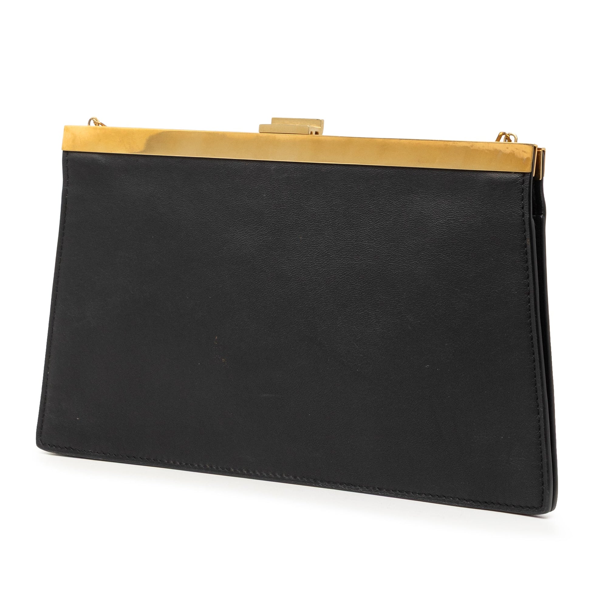 Celine Small Smooth Calfskin Clasp Shoulder Bag