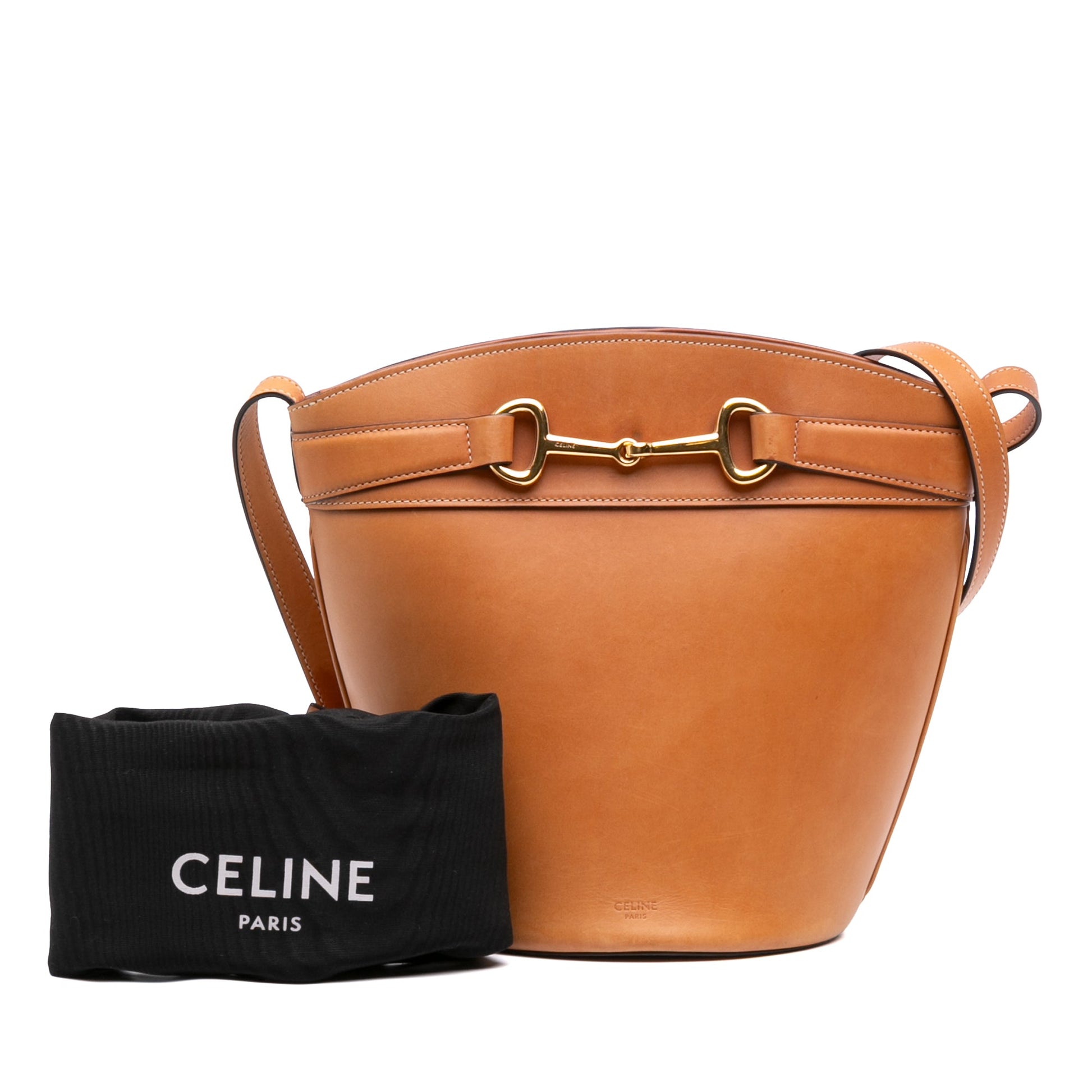 Celine Leather Crecy Bucket Bag