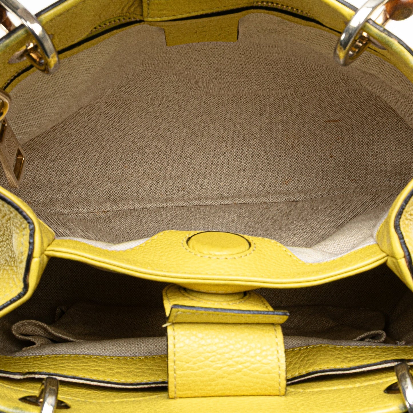 Gucci Small Calfskin Bamboo Shopper Satchel