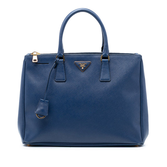 Prada Large Saffiano Lux Galleria Double Zip Tote