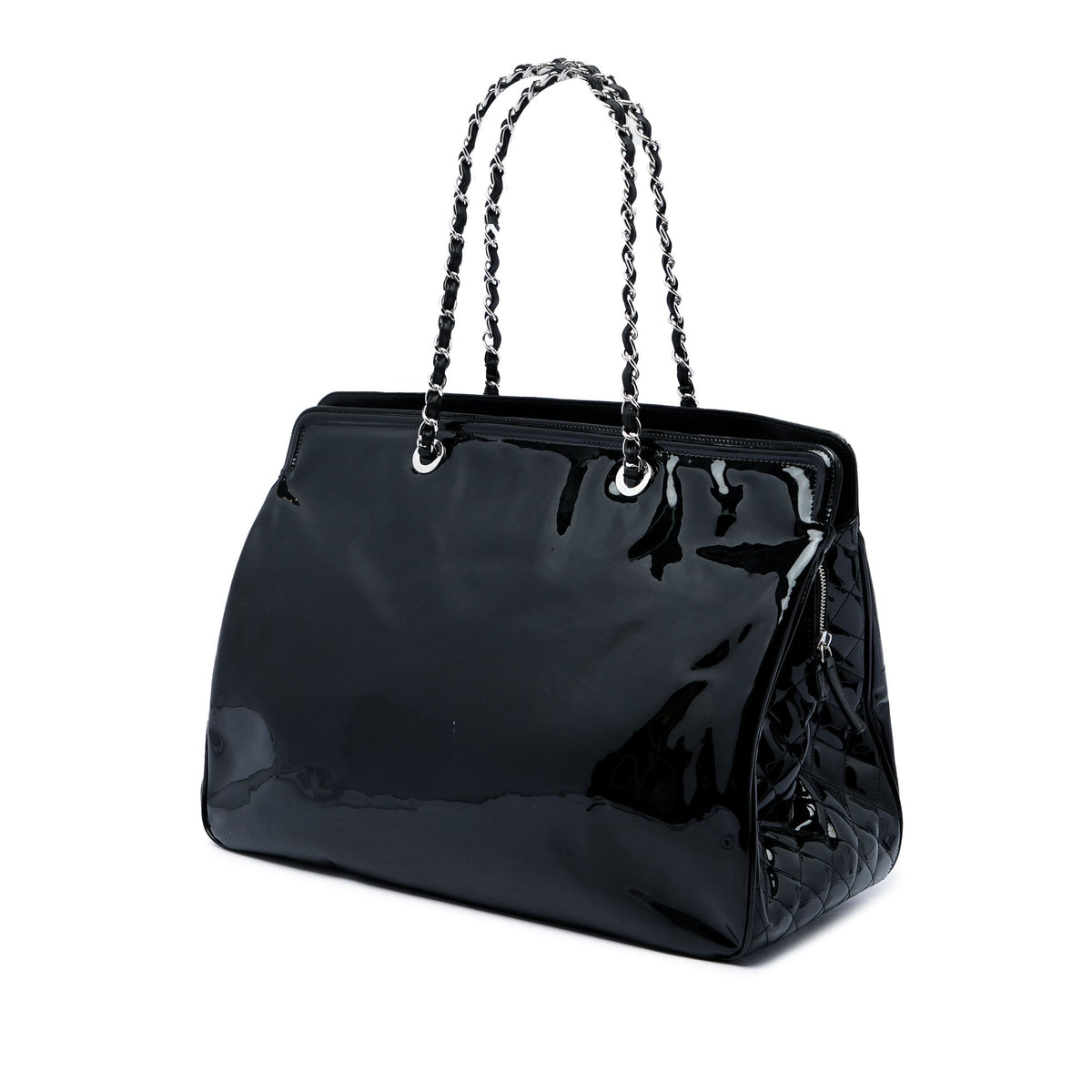 Chanel CC Patent Lipstick Ligne Tote