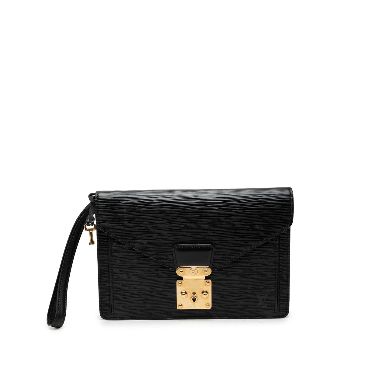 Louis Vuitton Epi Pochette Sellier Dragonne — Black