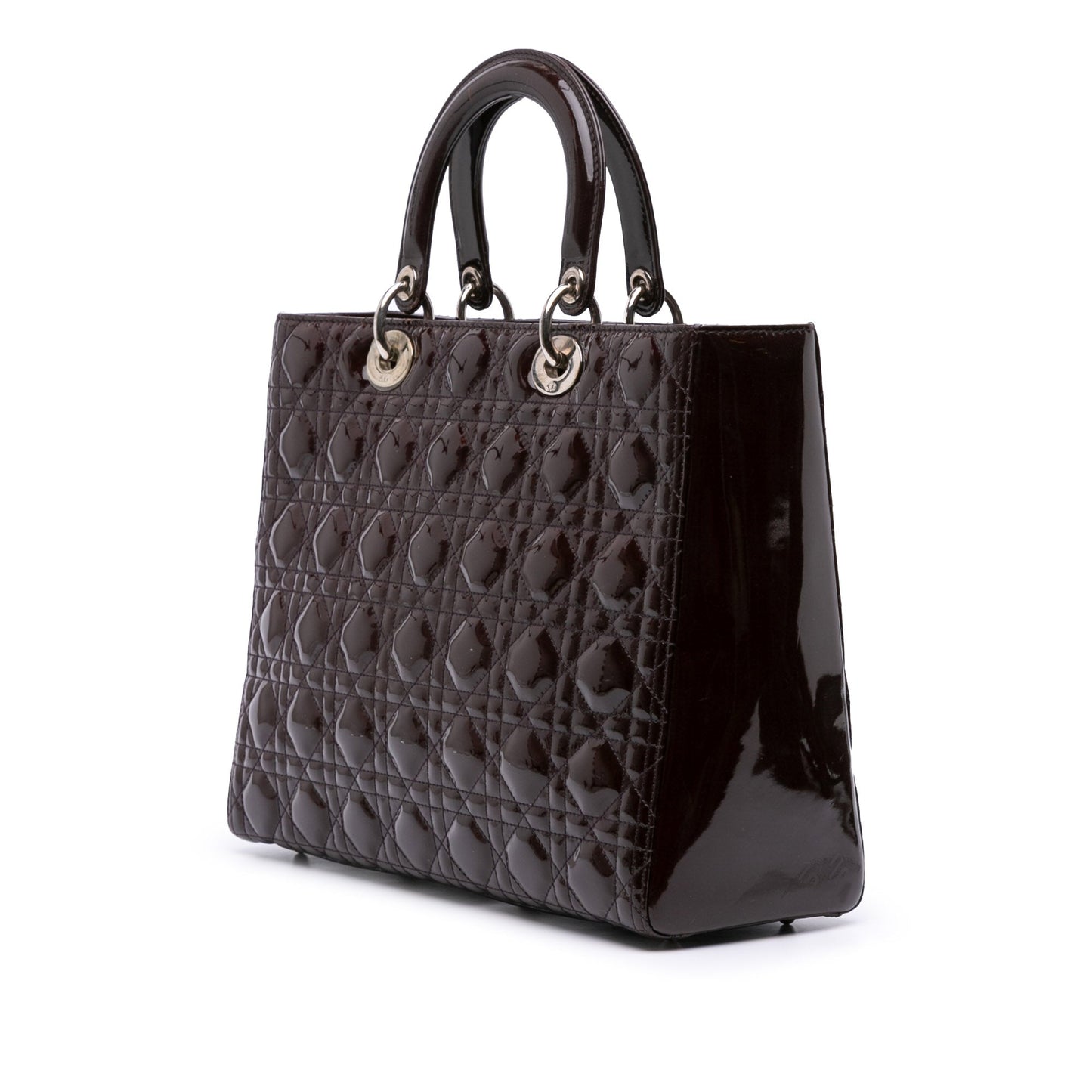 Dior Large Patent Cannage Lady Dior