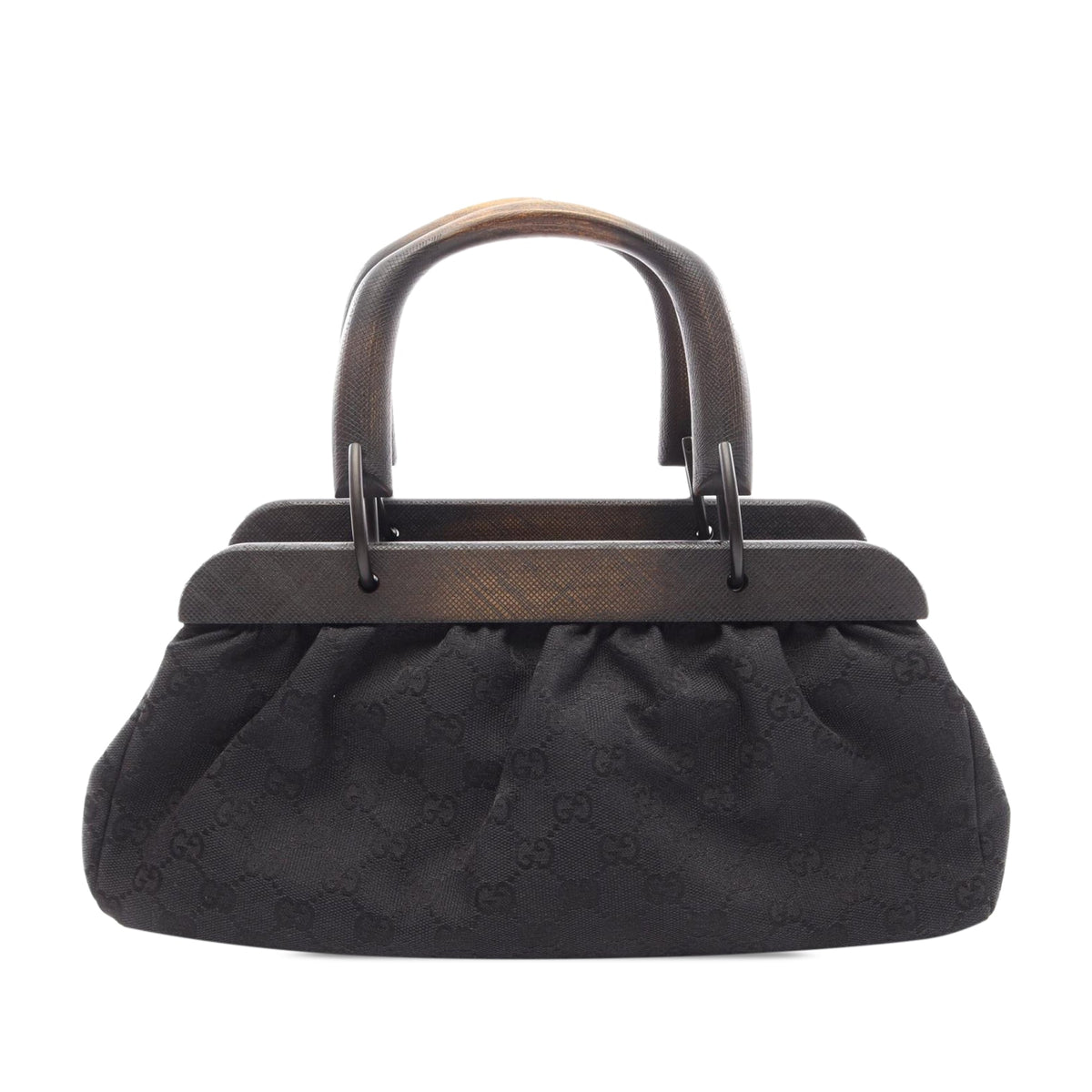 Gucci GG Canvas Handbag — Black