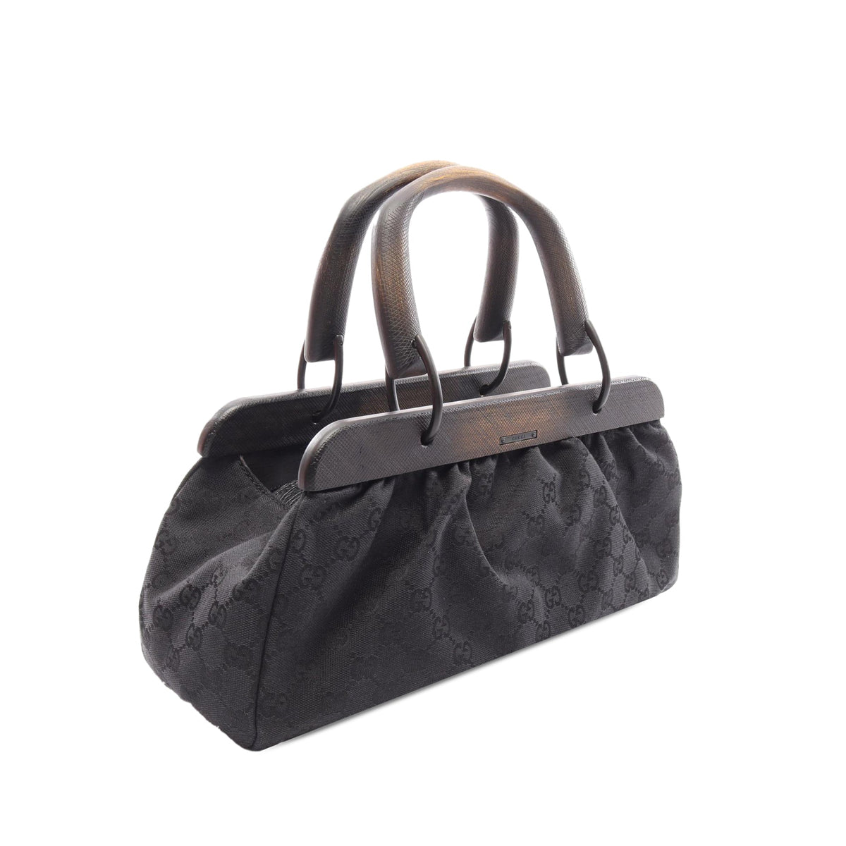 Gucci GG Canvas Handbag — Black