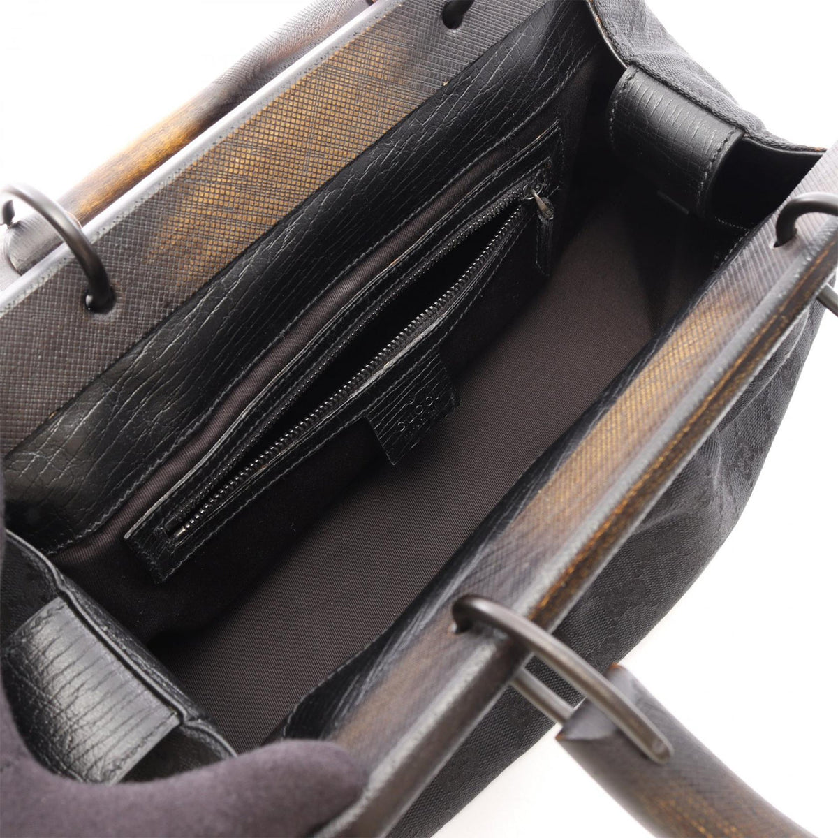 Gucci GG Canvas Handbag — Black