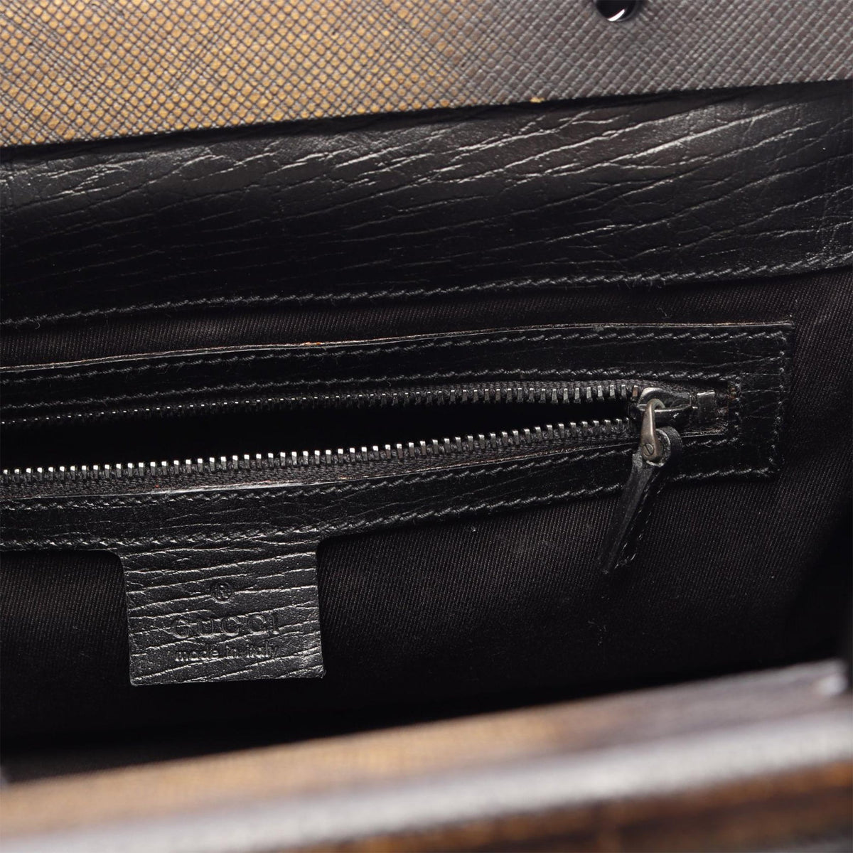 Gucci GG Canvas Handbag — Black