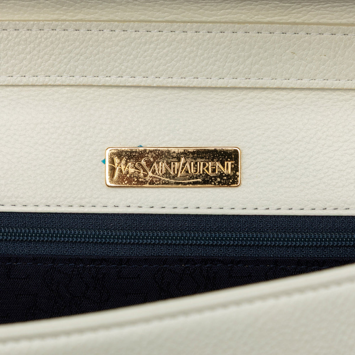 Saint Laurent Leather Crossbody — White
