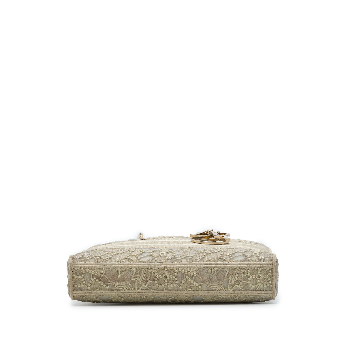 Dior Medium Embroidered Lace 3D Macrame Lady D Joy — Beige