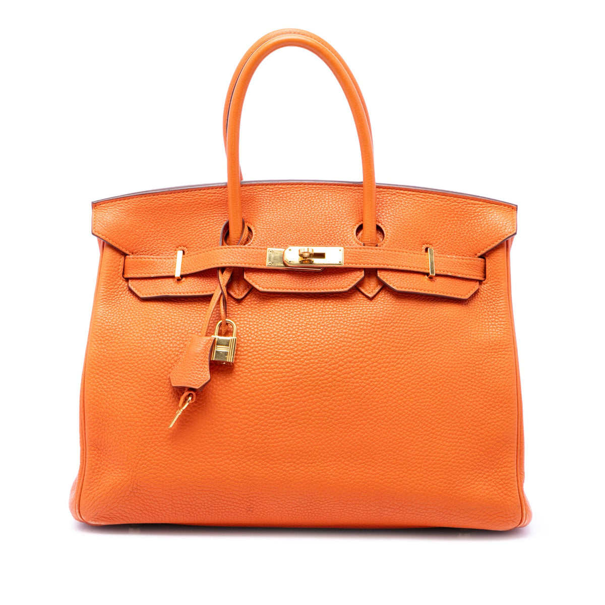 Hermès Togo Birkin Retourne 35 — Orange