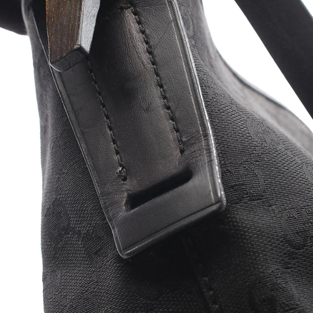 Gucci GG Canvas Shoulder Bag — Black