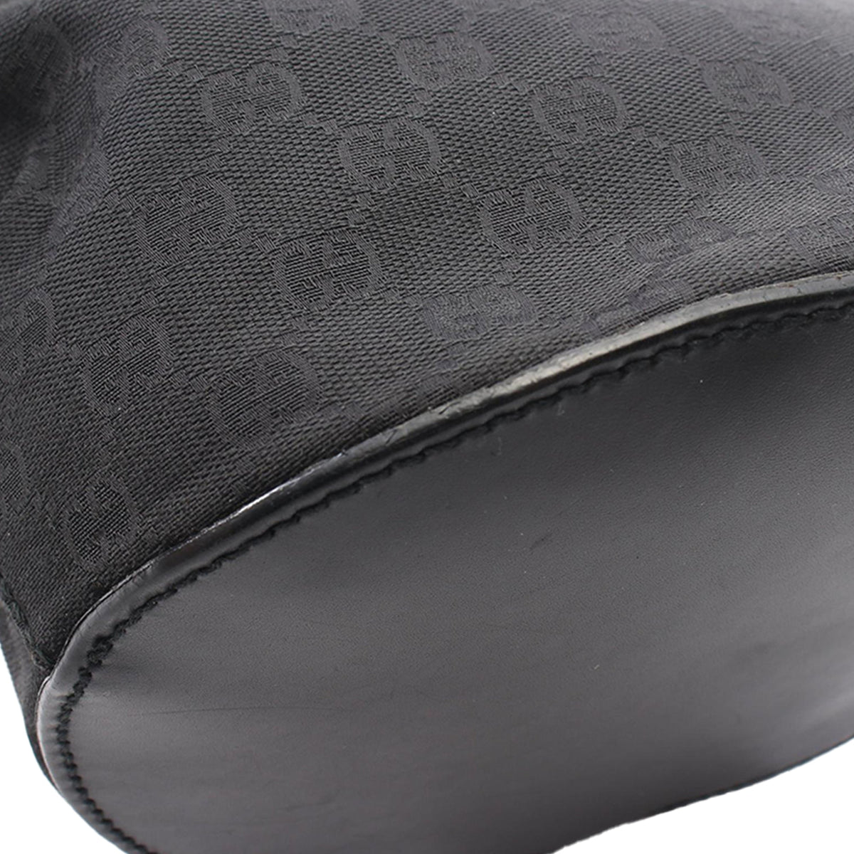 Gucci GG Canvas Shoulder Bag — Black