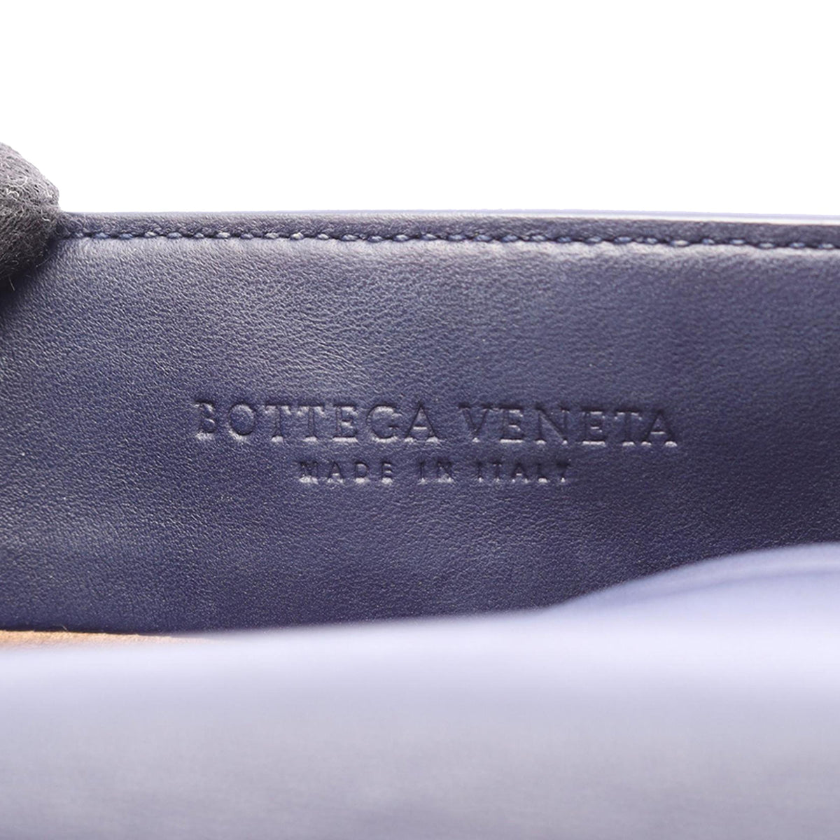 Bottega Veneta Nappa Intrecciato Flap Satchel — Blue