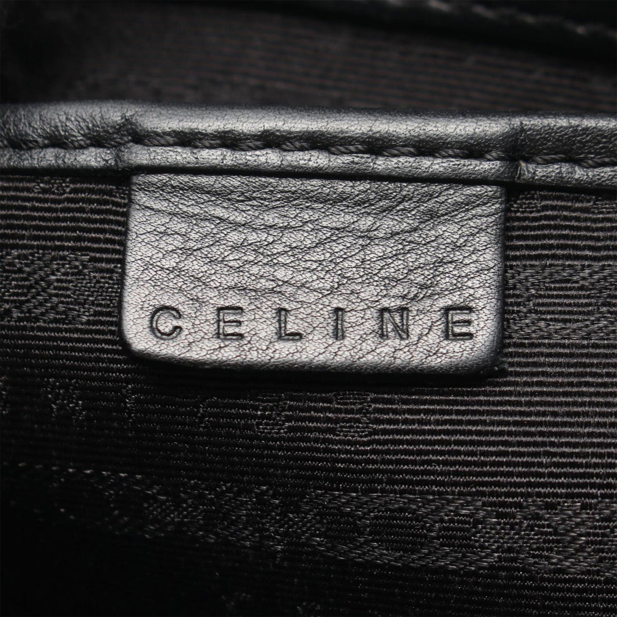 Celine Leather Boogie Handbag — Black
