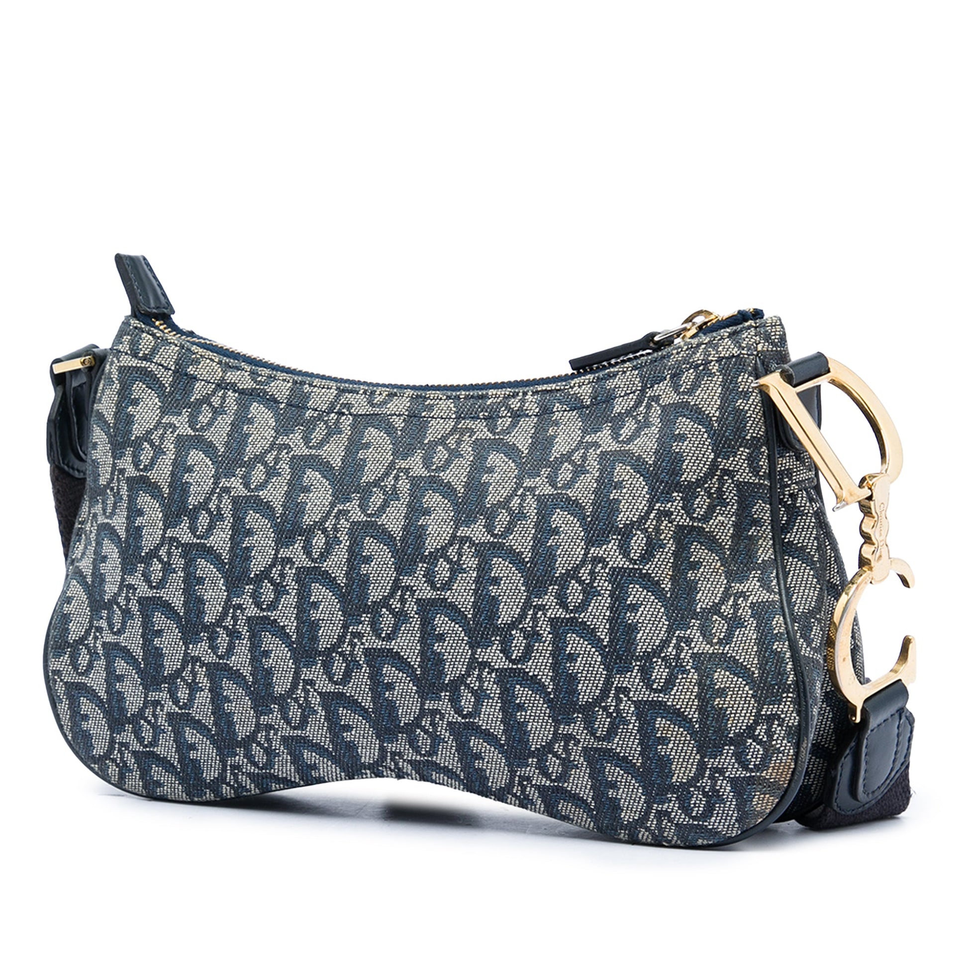 Dior Diorissimo Trotter Canvas Double Saddle Crossbody