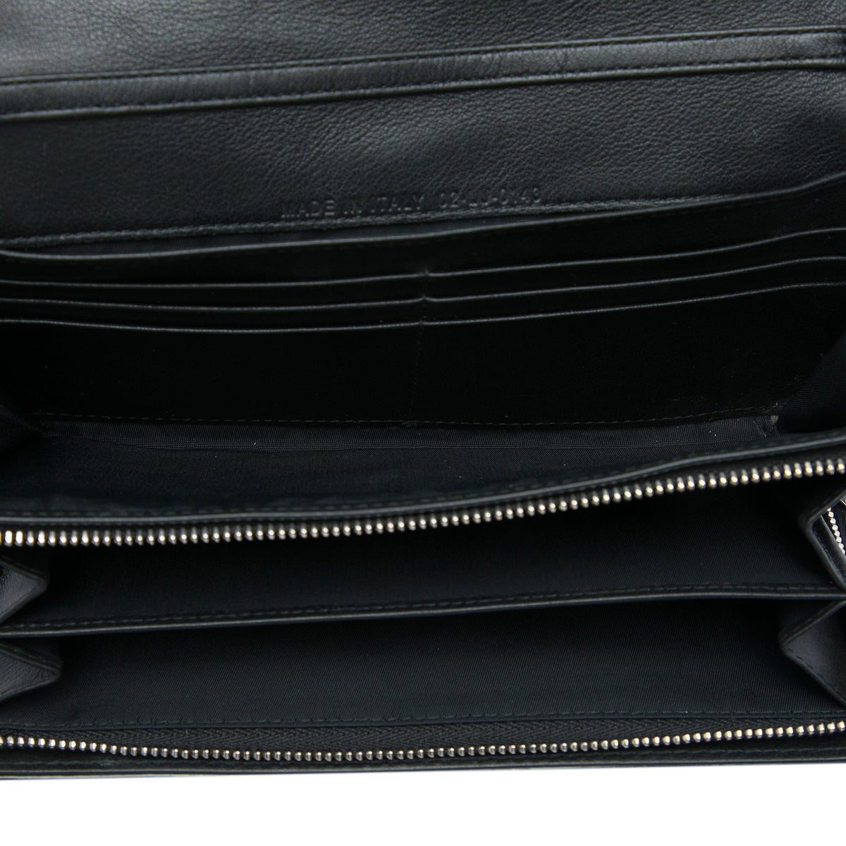 Dior Patent Cannage Miss Dior Wallet on Chain — Black