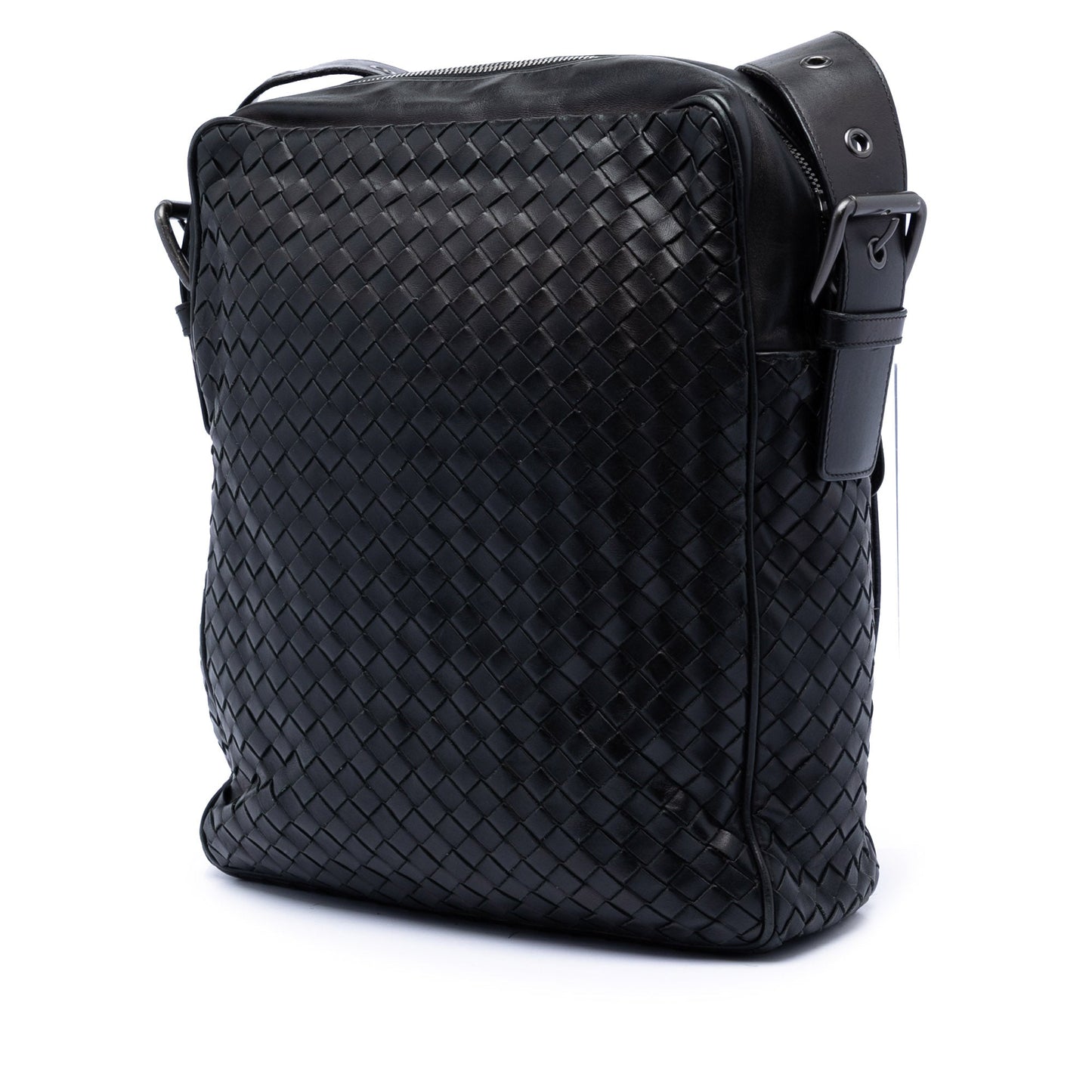 Nappa Intrecciato Front Pocket Crossbody