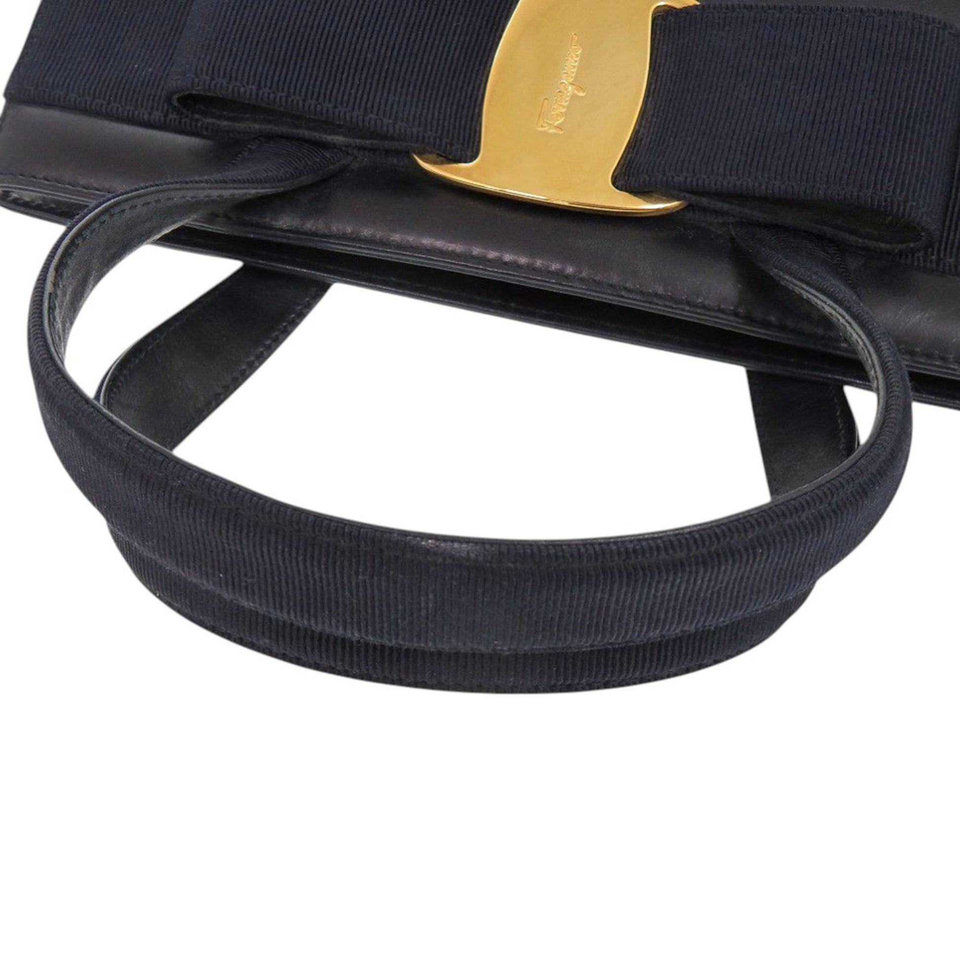 Ferragamo Leather Vara Bow Satchel