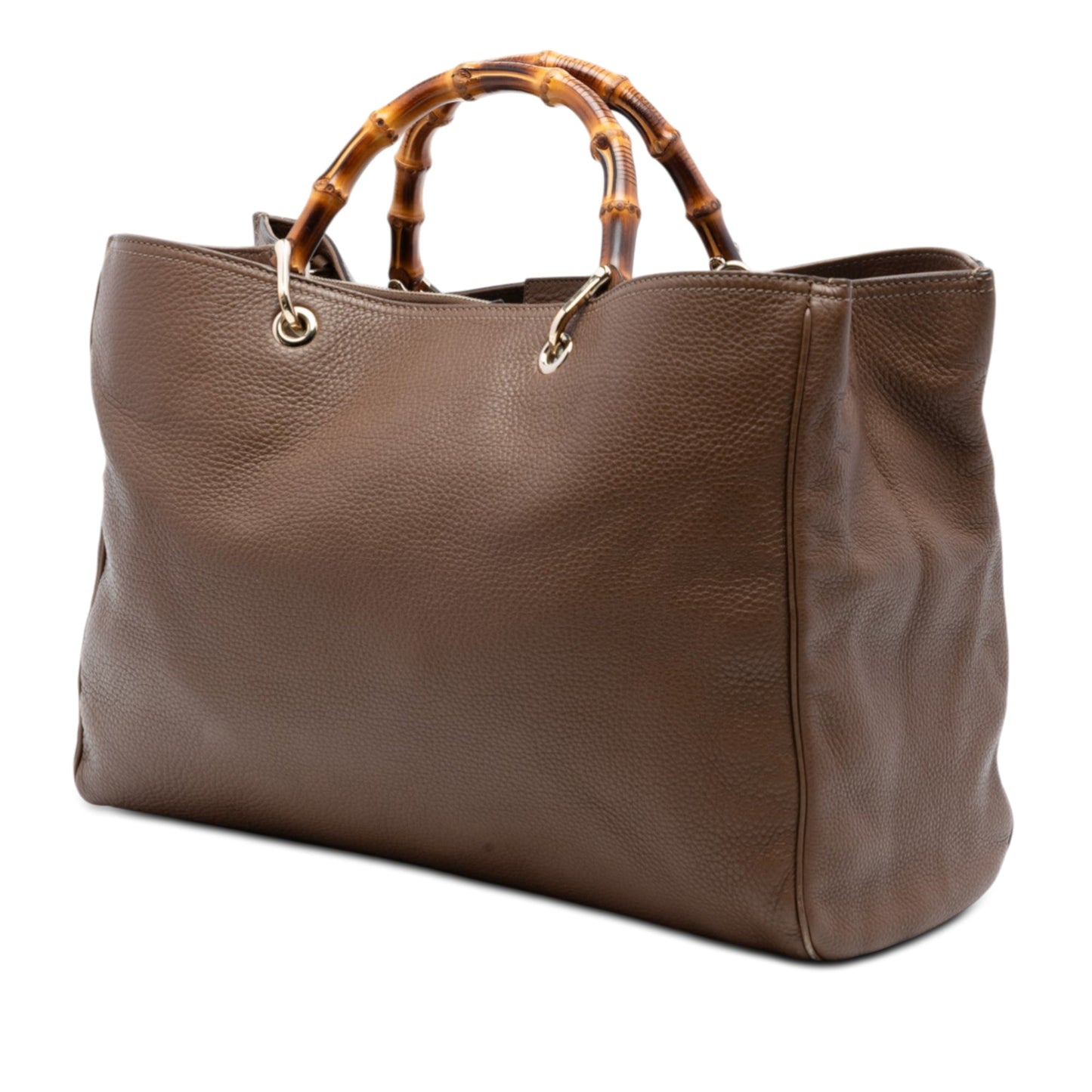 Gucci Large Calfskin Bamboo Shopper Satchel