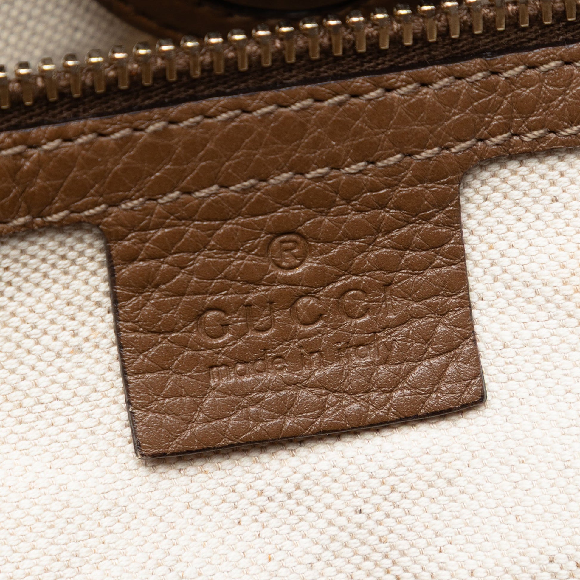 Gucci Large Calfskin Bamboo Shopper Satchel