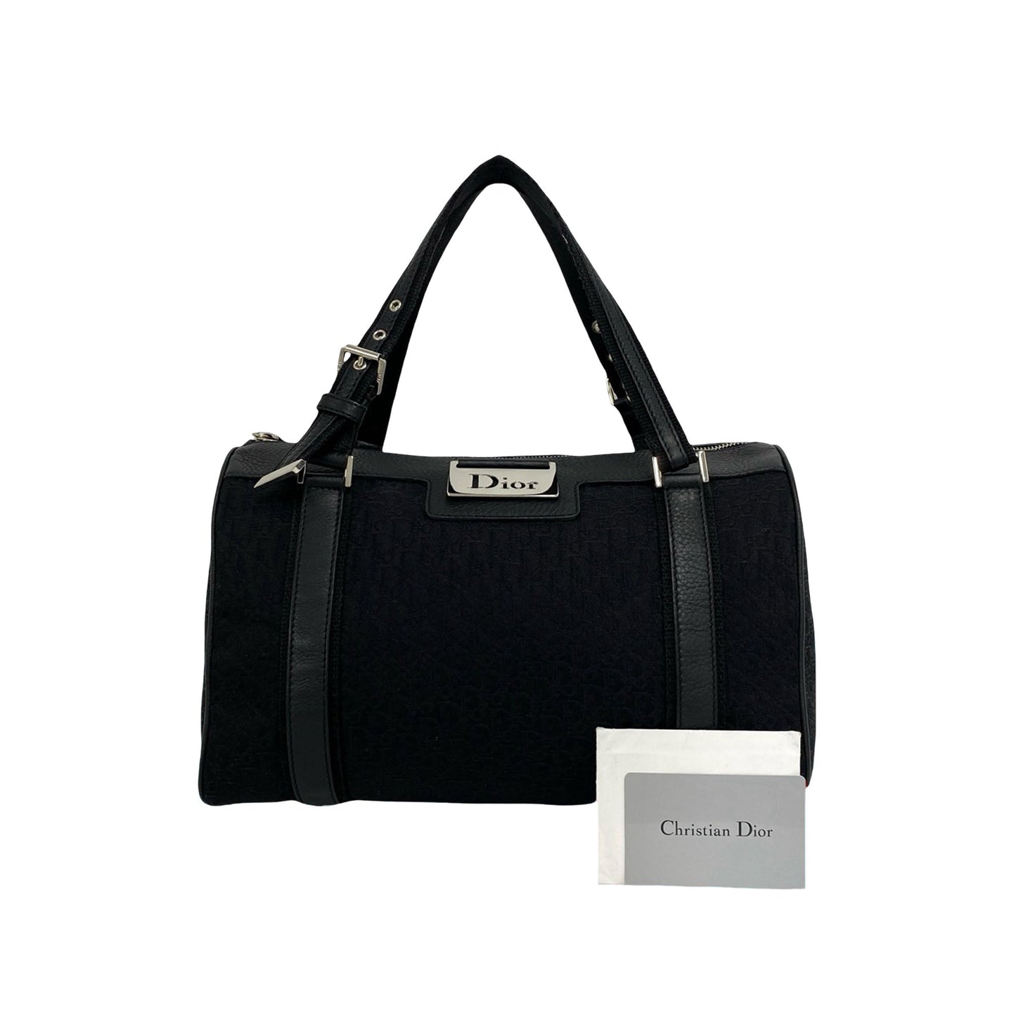 Dior Small Diorissimo Trotter Canvas Street Chic Boston Bag