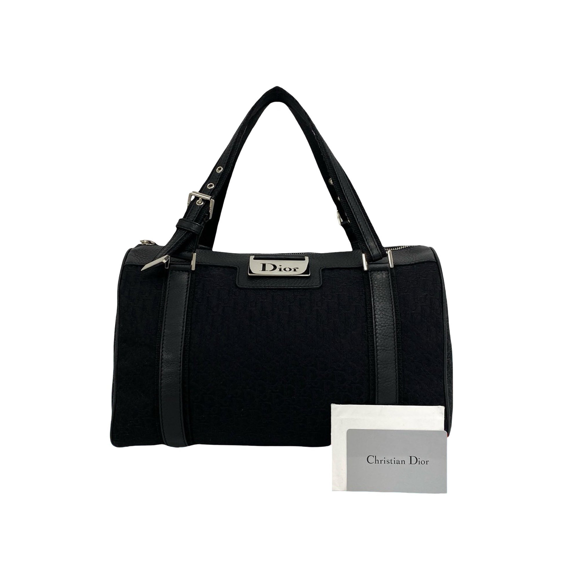 Dior Small Diorissimo Trotter Canvas Street Chic Boston Bag