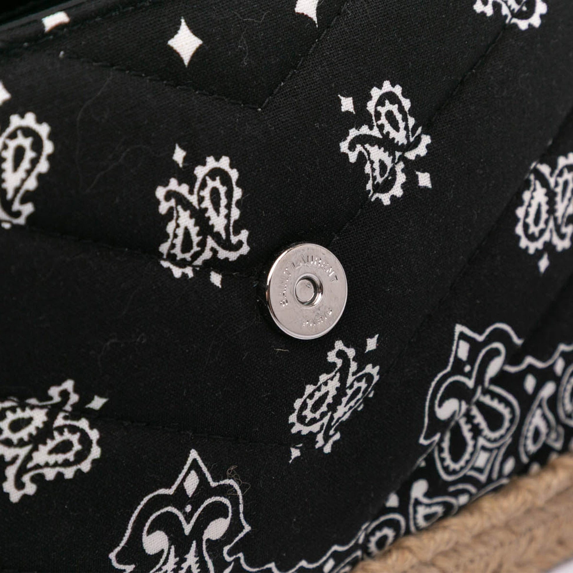 Saint Laurent Toy Matelasse Cotton Bandana Print Monogram LouLou Crossbody