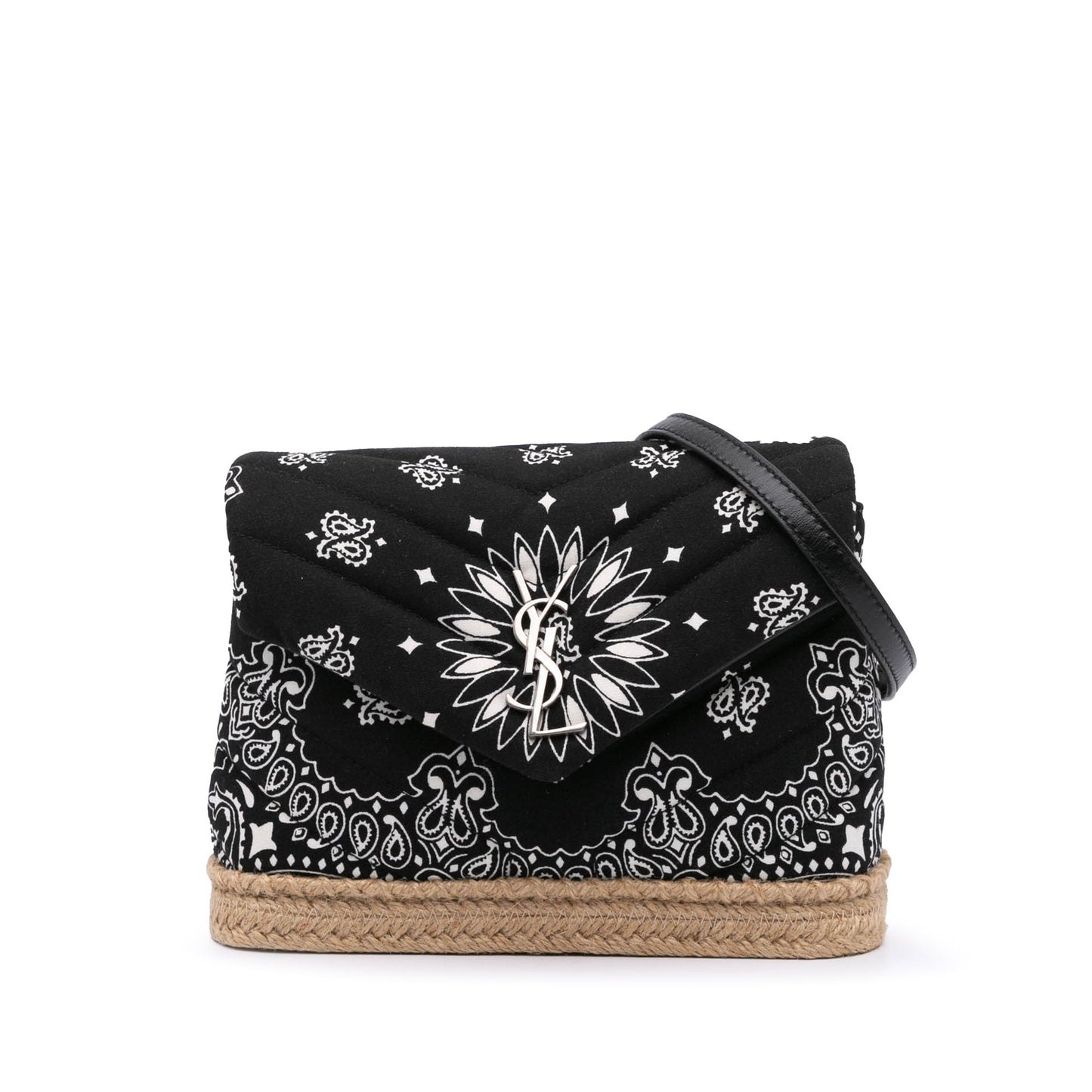 Saint Laurent Toy Matelasse Cotton Bandana Print Monogram LouLou Crossbody