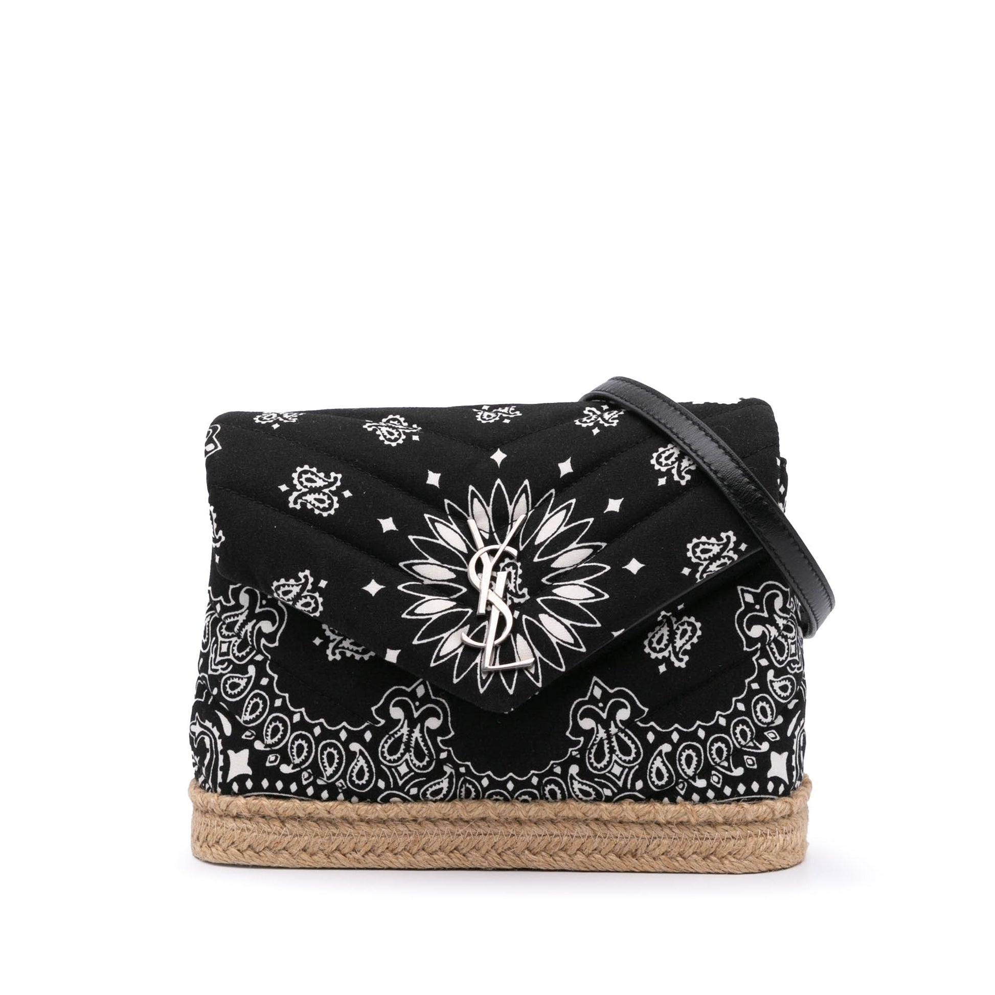 Saint Laurent Toy Matelasse Cotton Bandana Print Monogram LouLou Crossbody