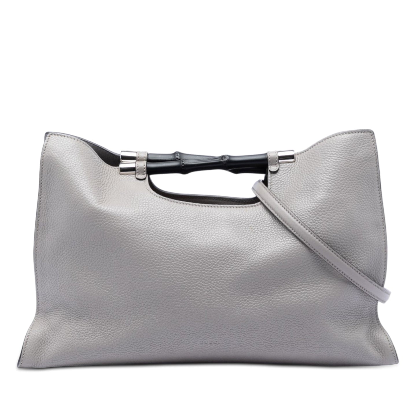 Gucci Medium Calfskin Bamboo Daily Shopper Satchel