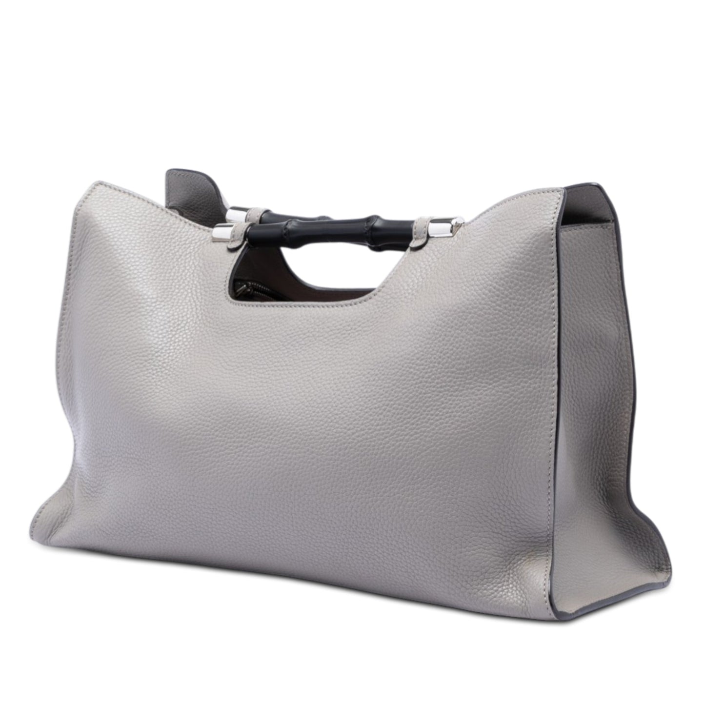 Gucci Medium Calfskin Bamboo Daily Shopper Satchel