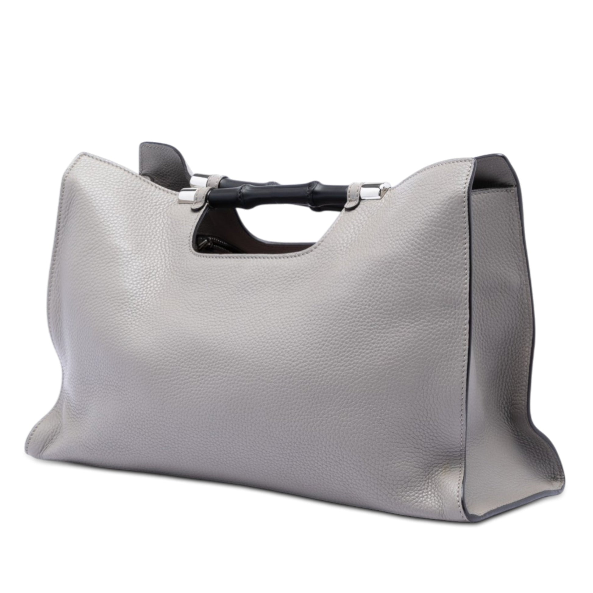 Gucci Medium Calfskin Bamboo Daily Shopper Satchel