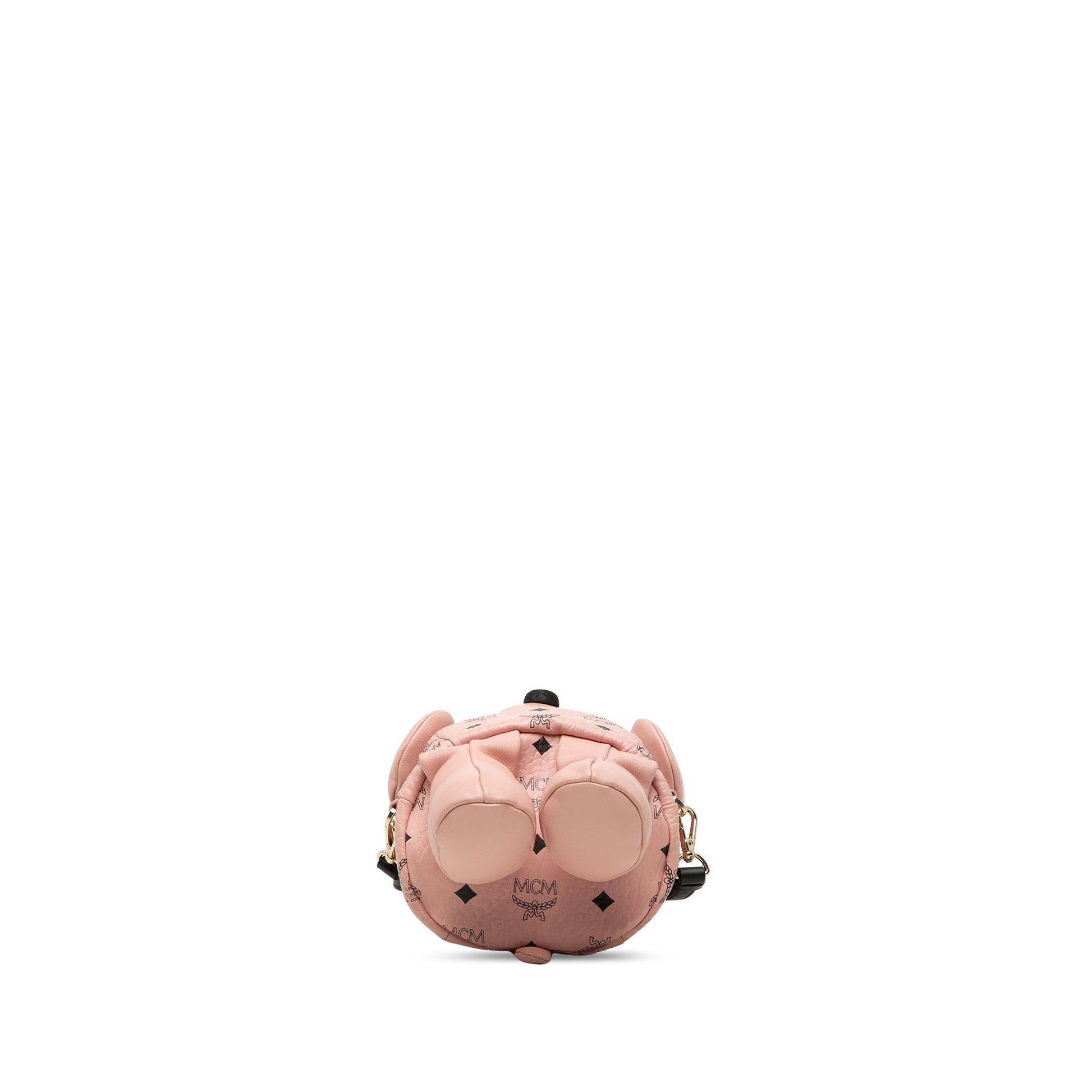 MCM Calfskin and Visetos Coated Canvas Rabbit Zoo Doll Backpack