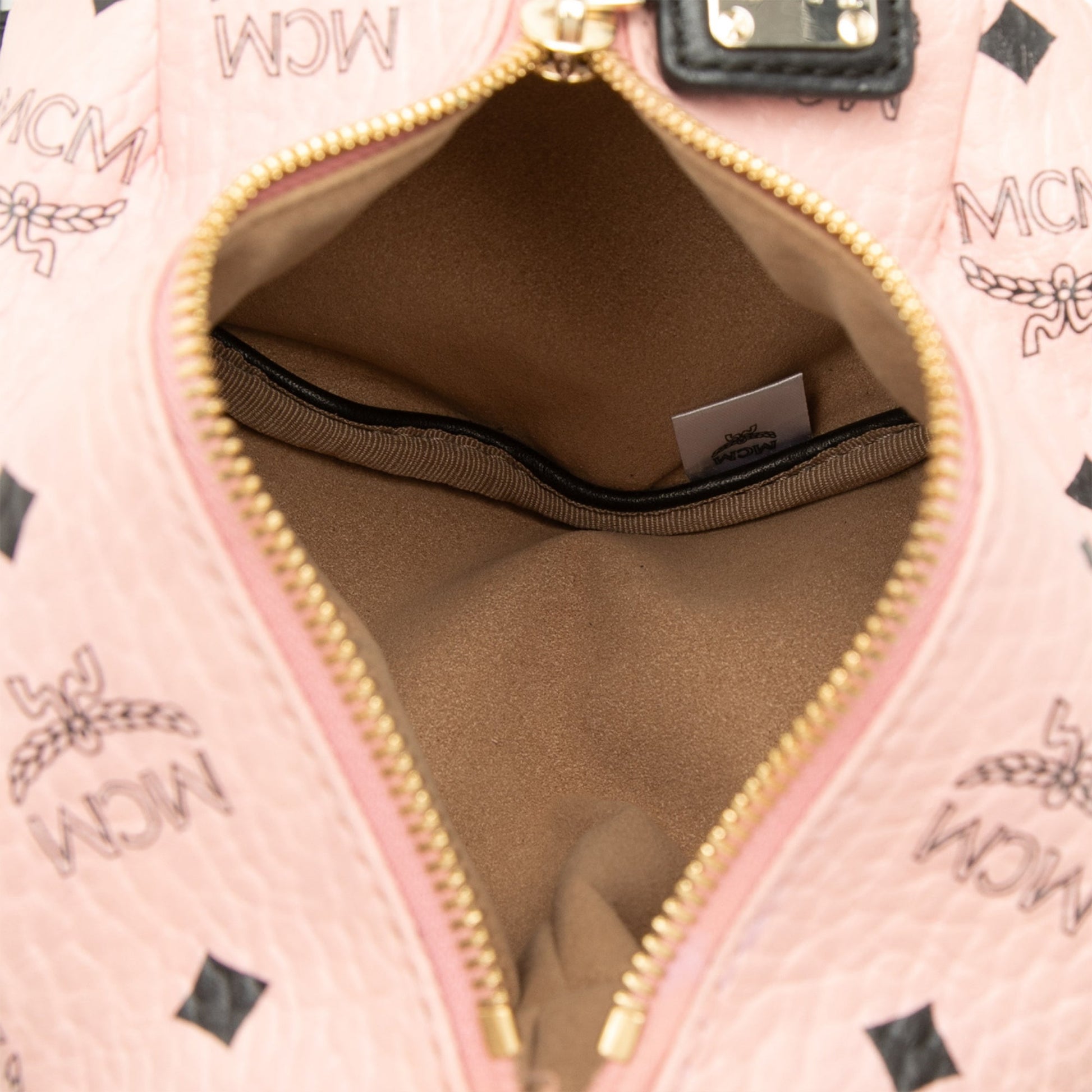 MCM Calfskin and Visetos Coated Canvas Rabbit Zoo Doll Backpack