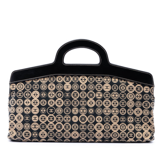 Chanel Jersey Printed Frame Handbag