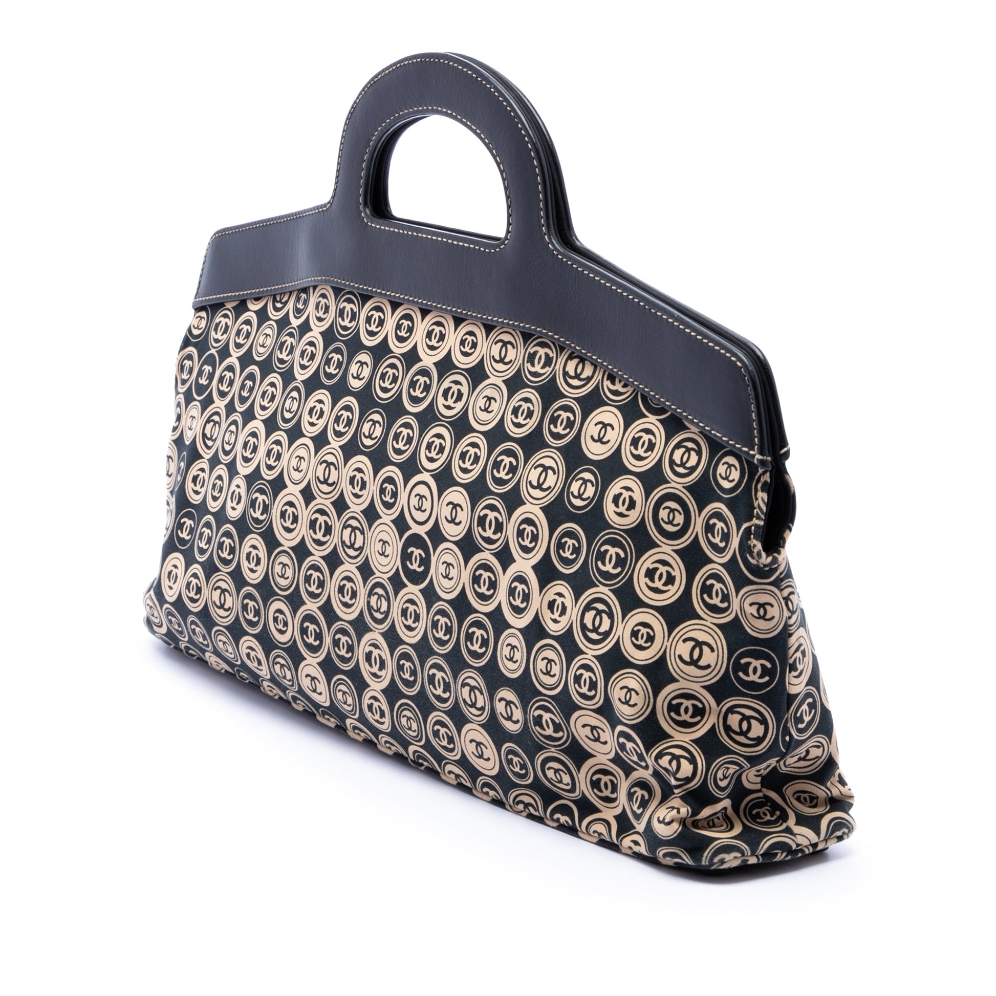 Chanel Jersey Printed Frame Handbag