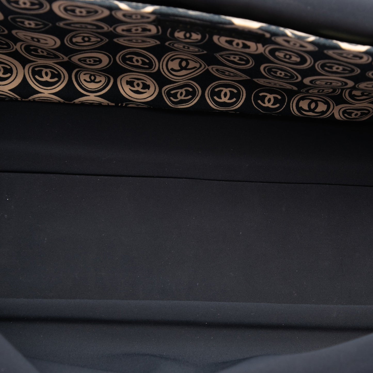 Chanel Jersey Printed Frame Handbag