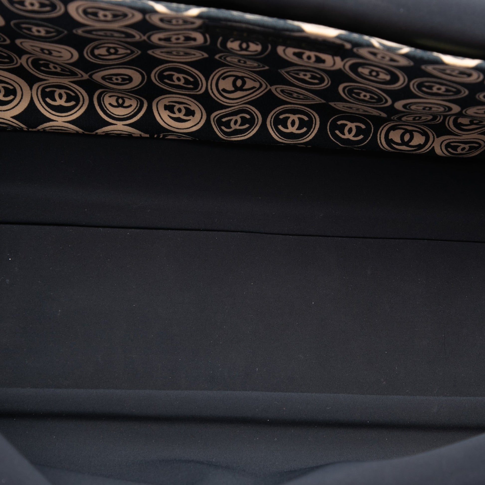 Chanel Jersey Printed Frame Handbag