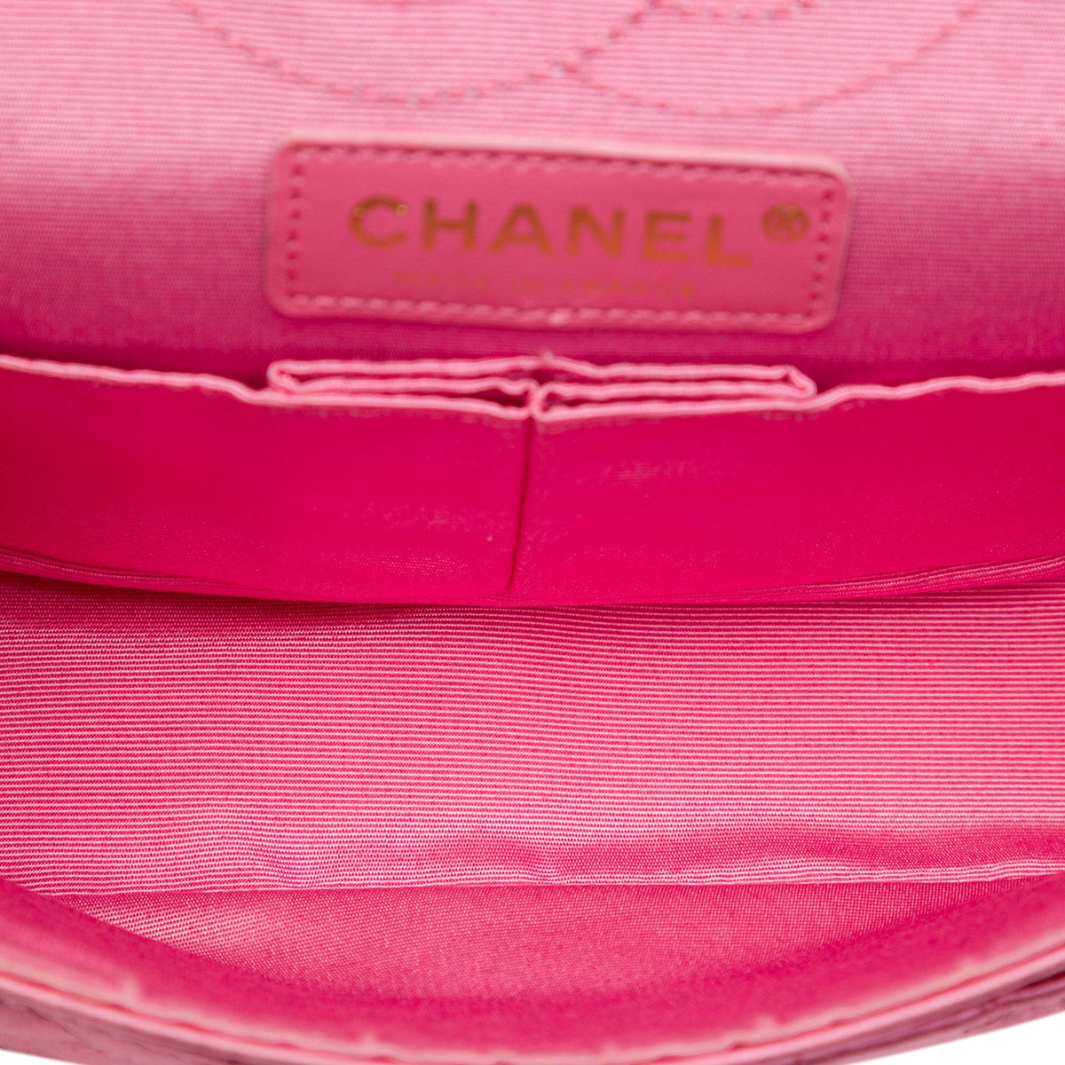 Chanel Coco Croc Quilted Satin Reissue 2.55 Double Flap 224