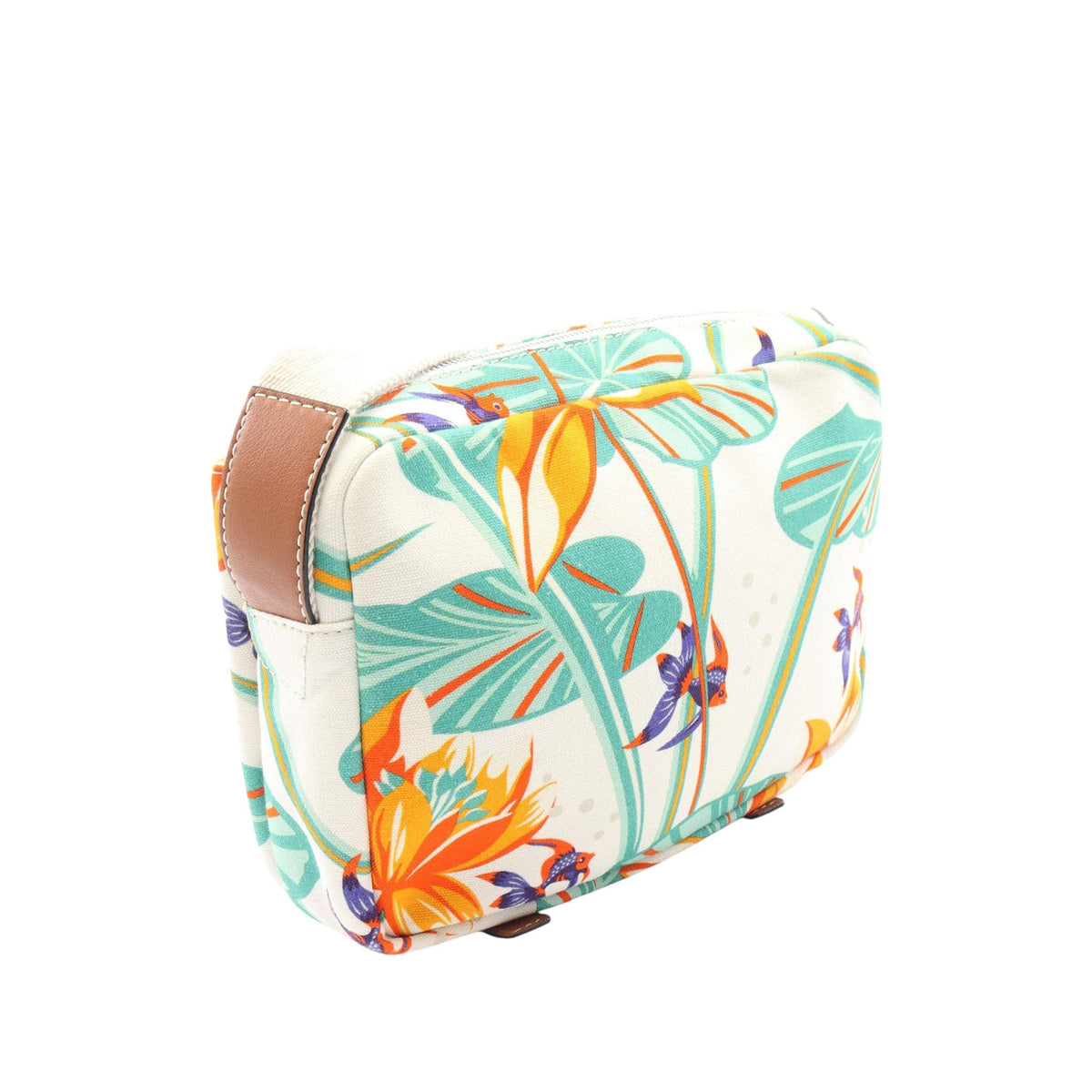 LOEWE Paulas Ibiza Canvas Water Lily Messenger Bag