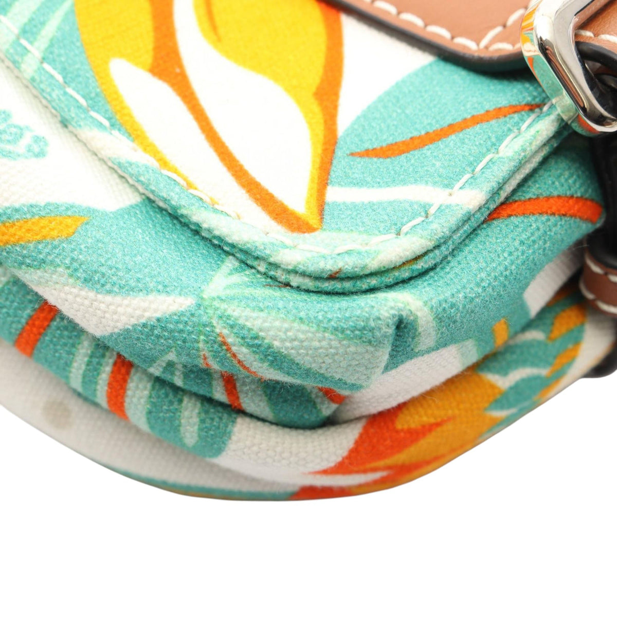 LOEWE Paulas Ibiza Canvas Water Lily Messenger Bag