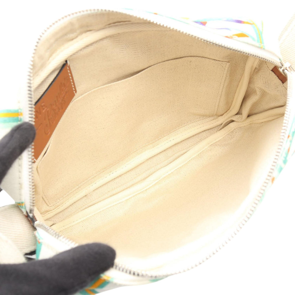 LOEWE Paulas Ibiza Canvas Water Lily Messenger Bag