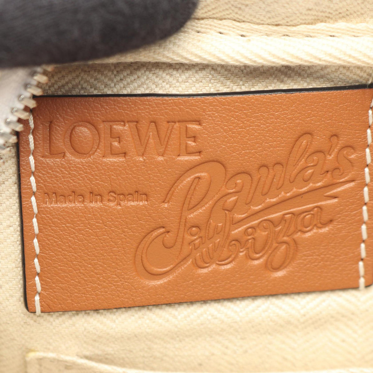LOEWE Paulas Ibiza Canvas Water Lily Messenger Bag