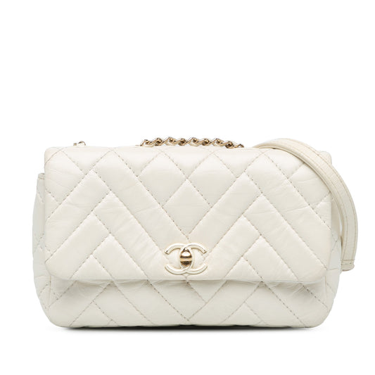 Chanel Small Mix Quilted Aged Calfskin New Clutch Flap