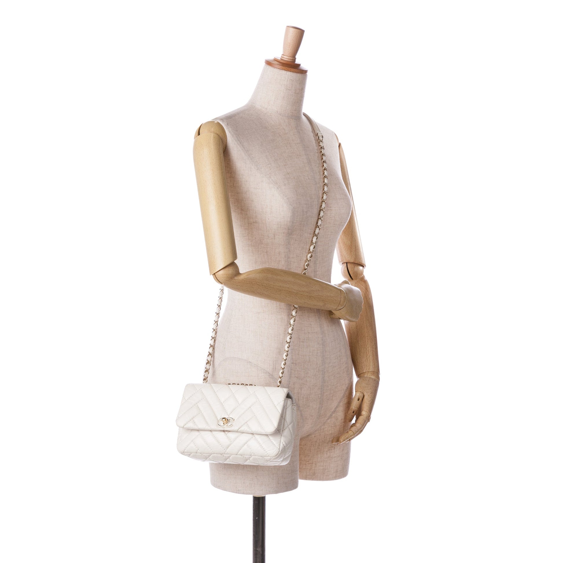 Chanel Small Mix Quilted Aged Calfskin New Clutch Flap