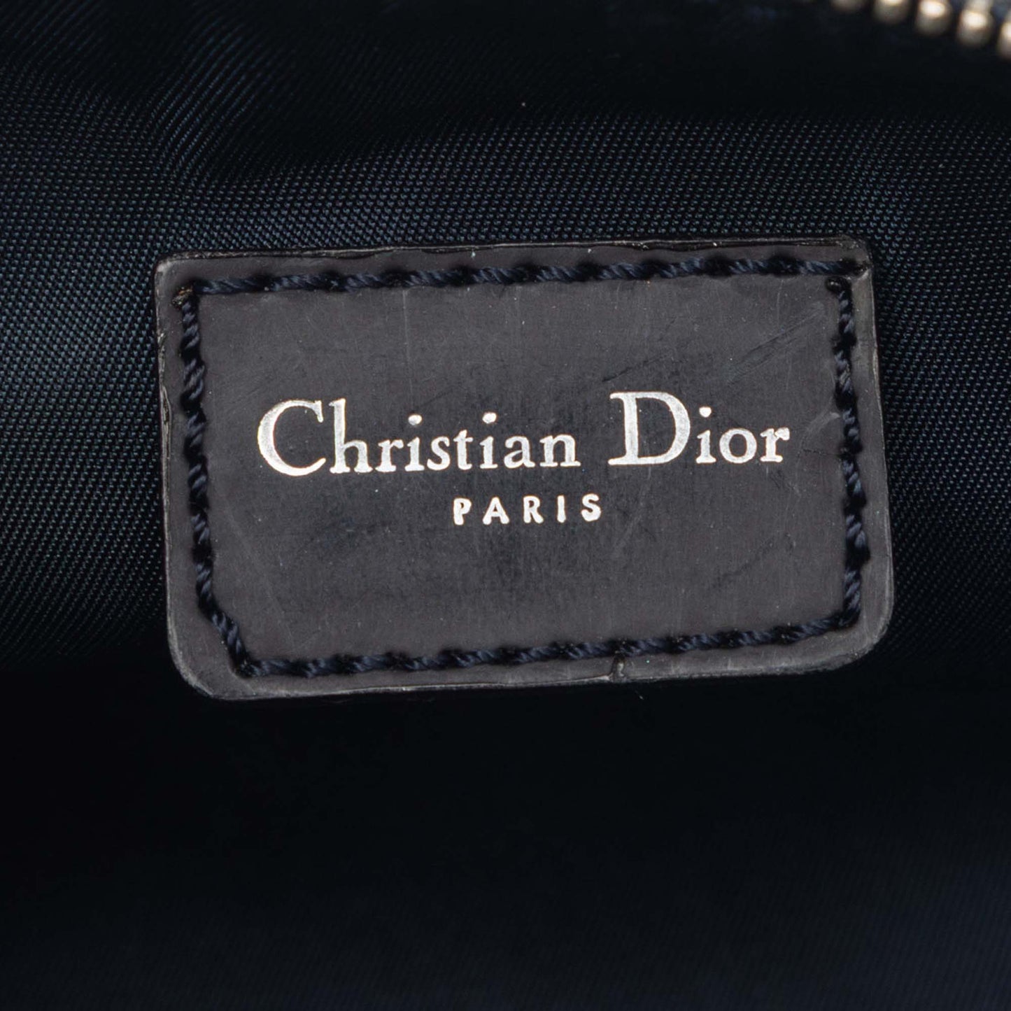 Dior Mini Canvas Printed Denim Speedway Saddle Pochette