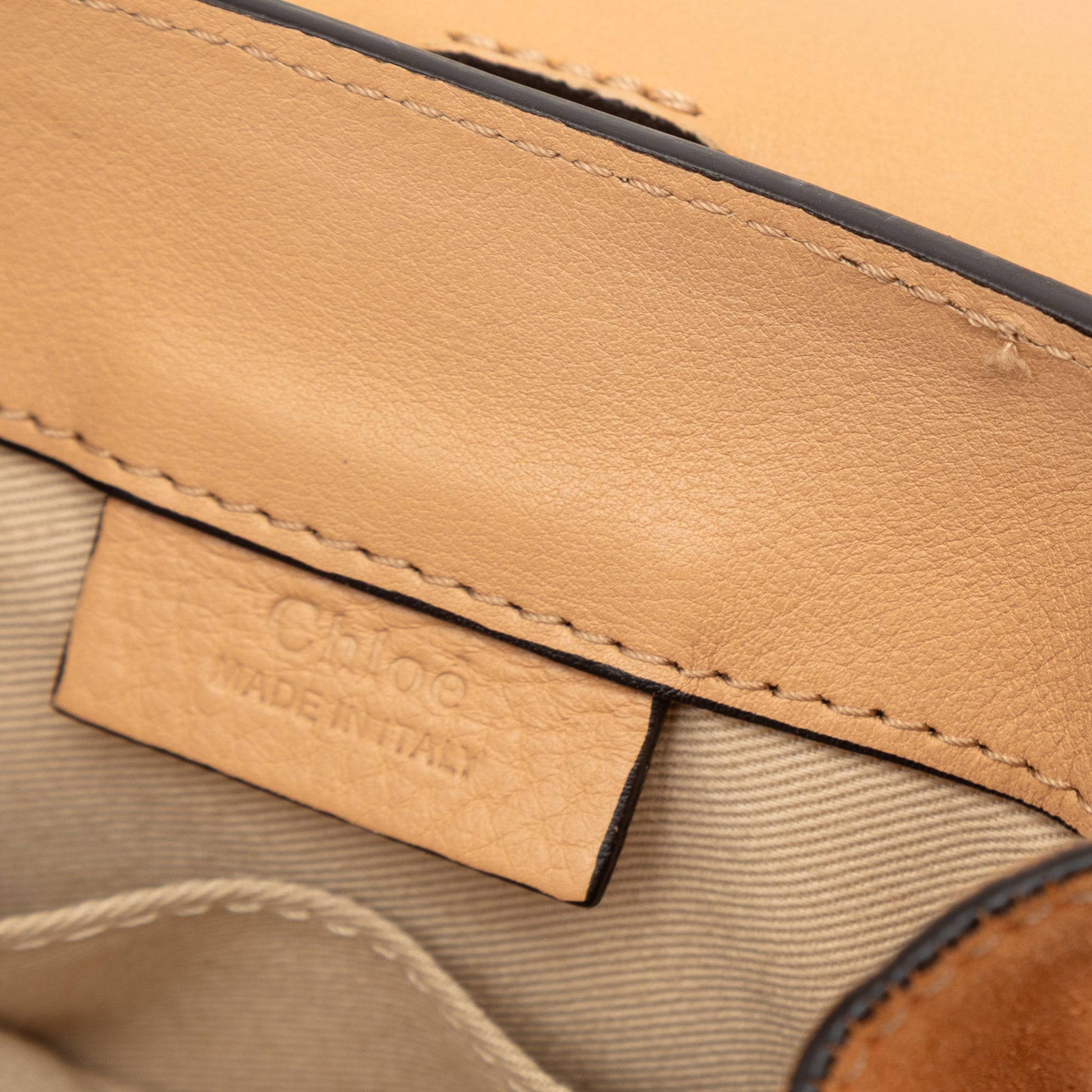 Chloé Mini Calfskin and Suede Faye Backpack